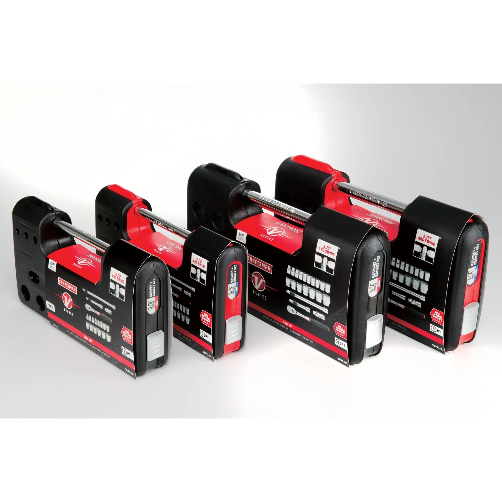 CRAFTSMAN V-Series™ 1/4 in Drive SAE 6-Point Tool Set (38 pc) - CMMT45750V