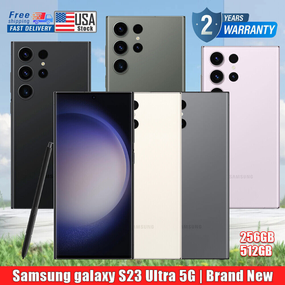 NEW SEALED Samsung Galaxy S23 Ultra 5G SM-S918U 1T/256GB/512GB Factory Unlocked