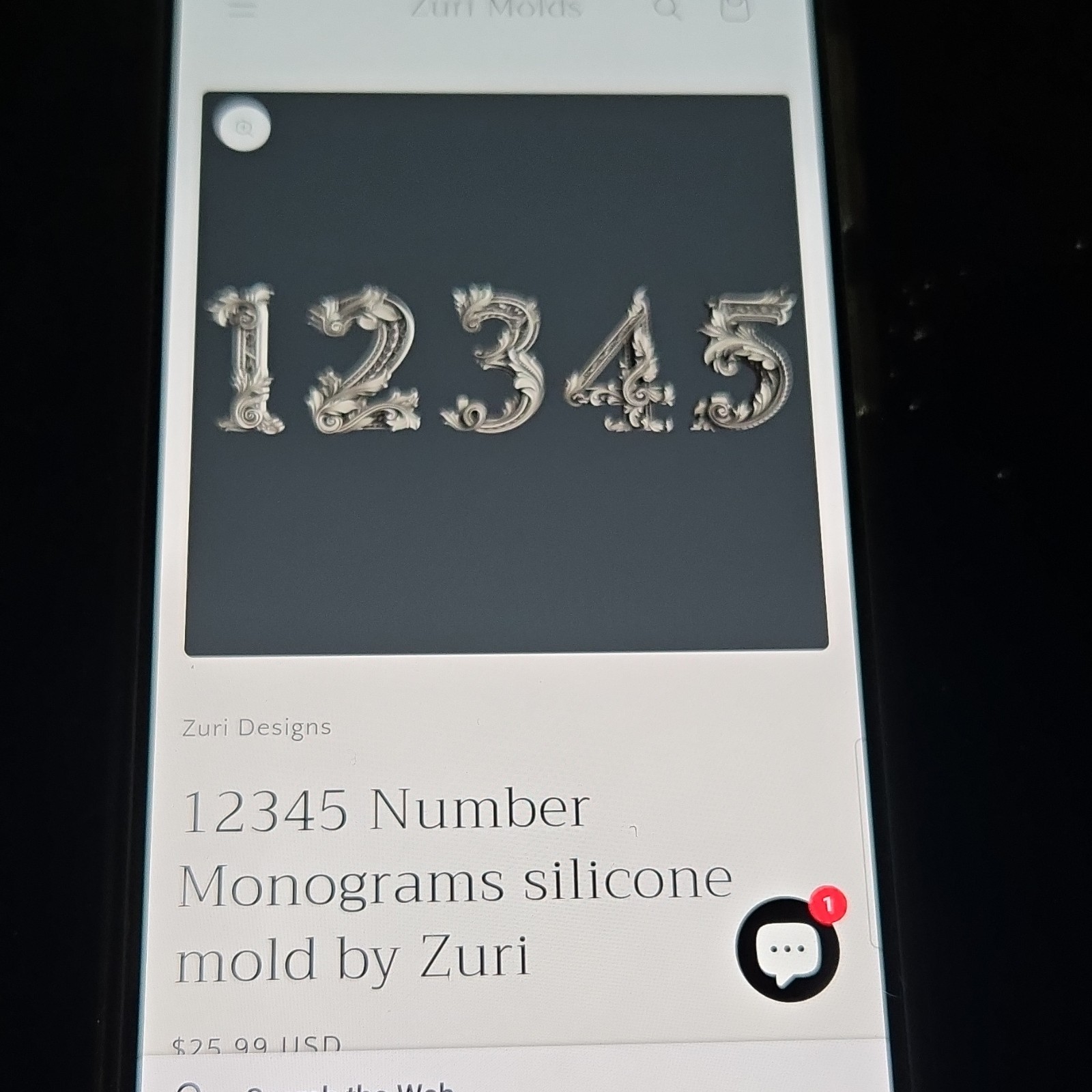 Zuri All Things Medley Collection set Mold 12345 67890 Fancy Symbols