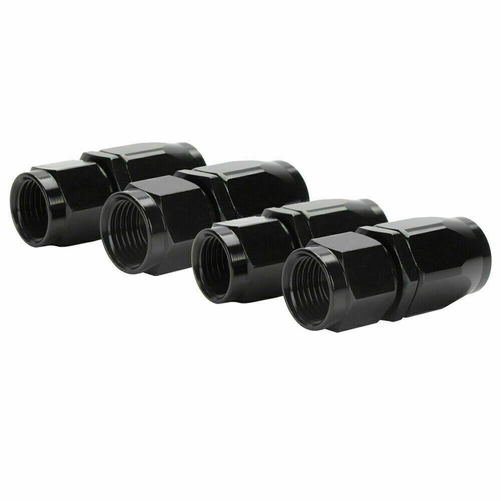 4pcs 4AN/6AN/8AN/10AN/12AN Straight Swivel Hose End Fitting Adaptor For CPE Hose