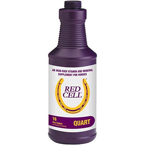 Horse Health Red Cell, Liquid Vitamin-Iron-Mineral Supplement for Horses,