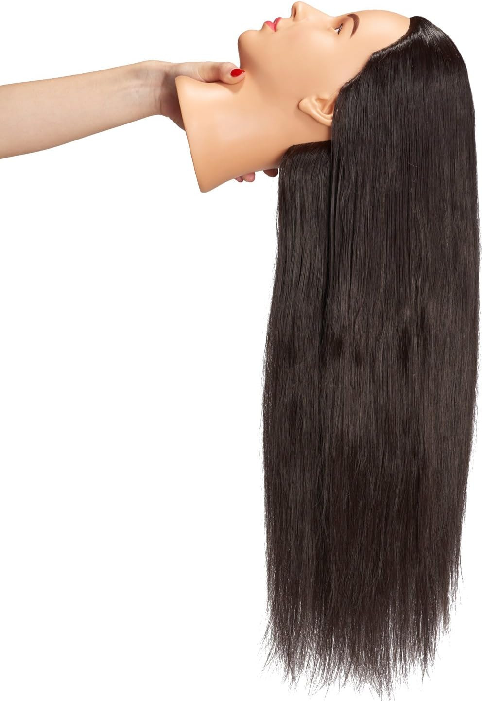 26"-28" Mannequin Head Hair Styling Training Head Manikin Cosmetolog