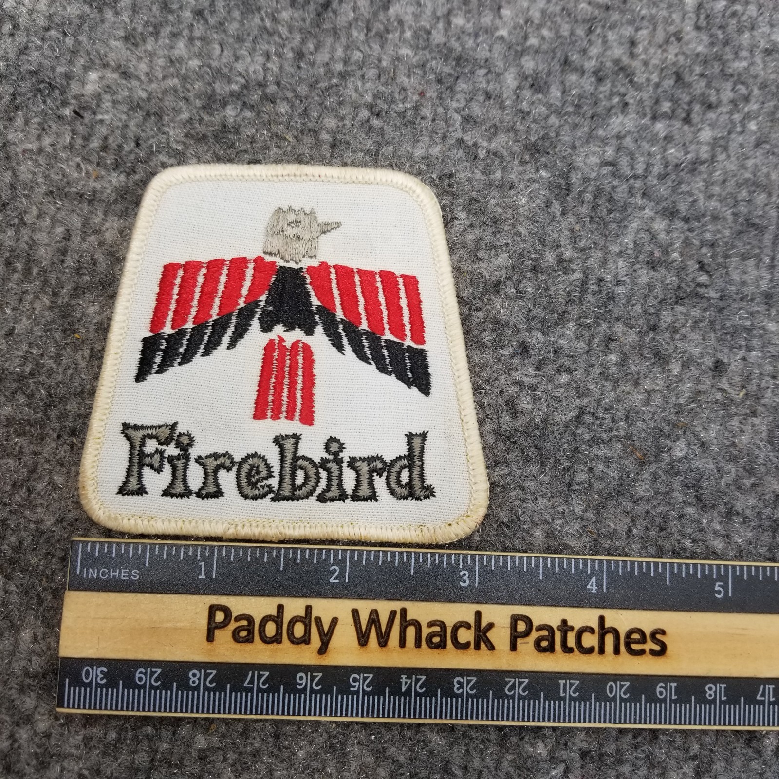 Vintage Firebird Patch Car Auto Pontiac 80s Stained AE1