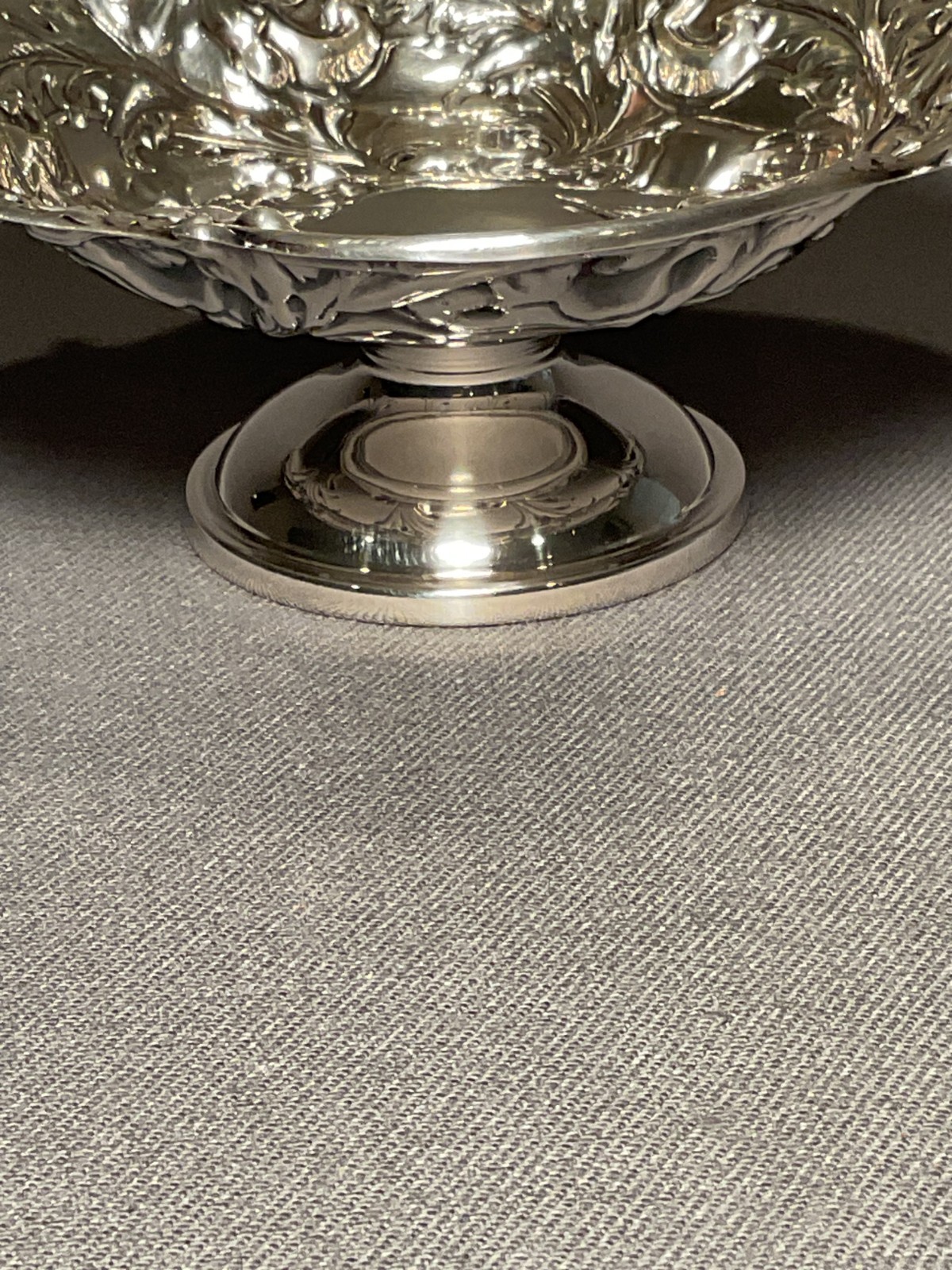 Reed & Barton - Sterling Silver Footed Compote Bowl - Les Six Fleurs - 2 Avail.