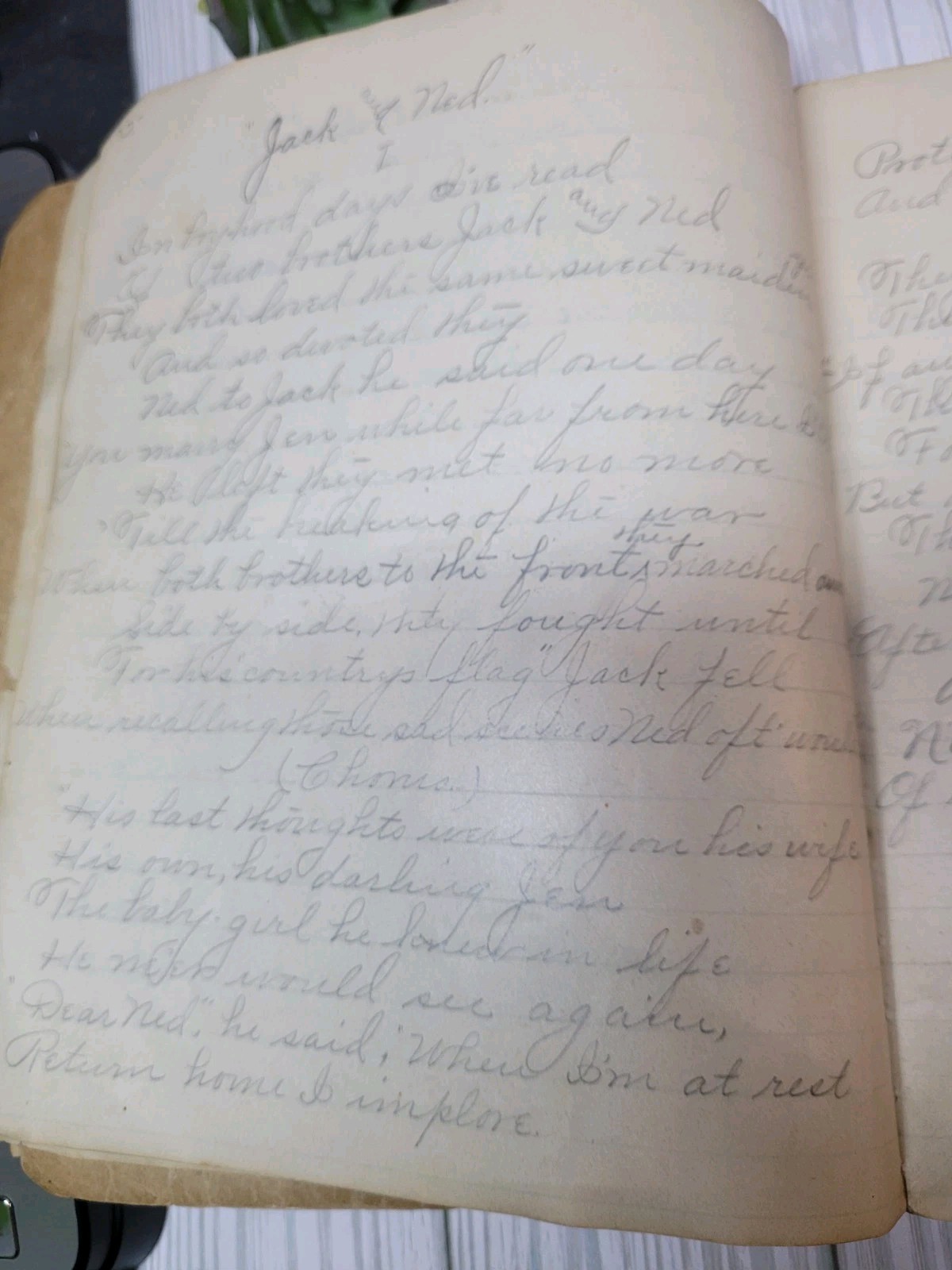 1902 Handwritten Songbook Wisconsin Teen Girl Folk Music Manuscript Ephemera