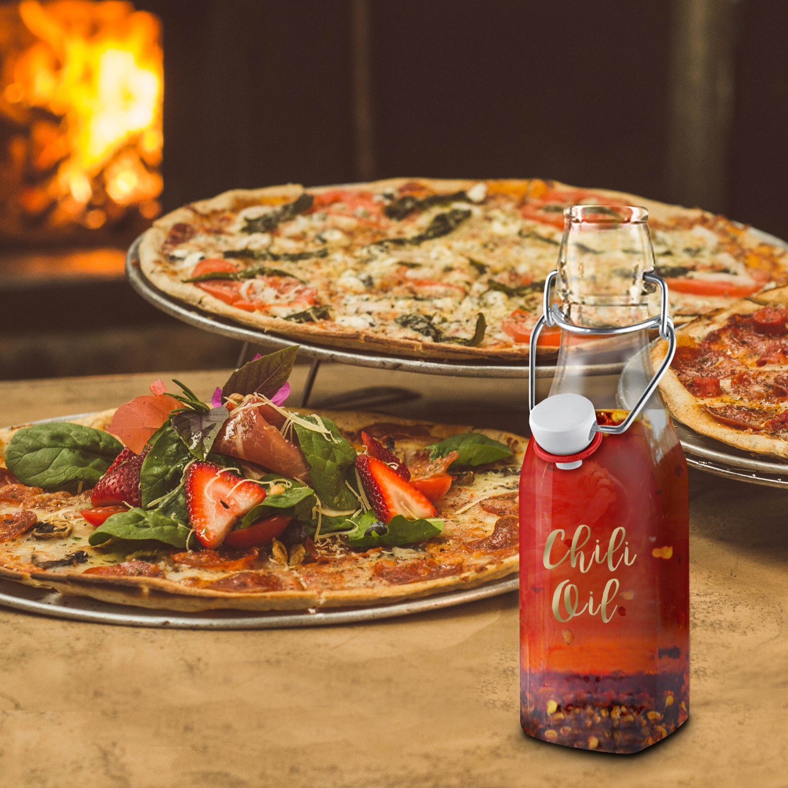 Nevlers 8.5 Oz. Airtight Glass Swing Top Bottles + Accessories (Pack of 6)