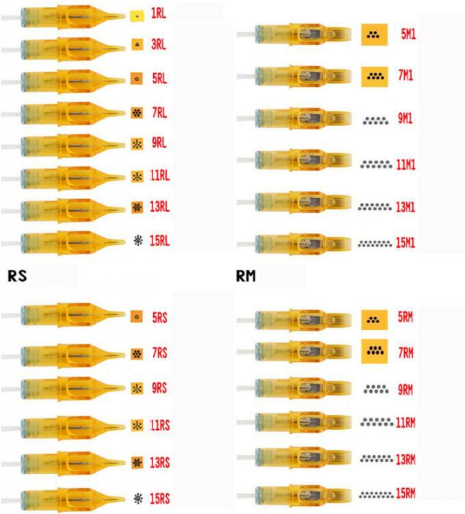 20x Sterile Disposable Tattoo Needle Cartridges Round Liners Shaders RL M1 RS RM
