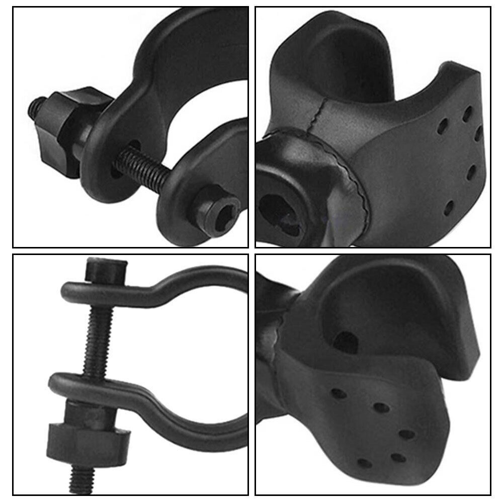 Bike Handlebar Flashlight Mount Bicycle Front Torch Clip LED Headlight Holder