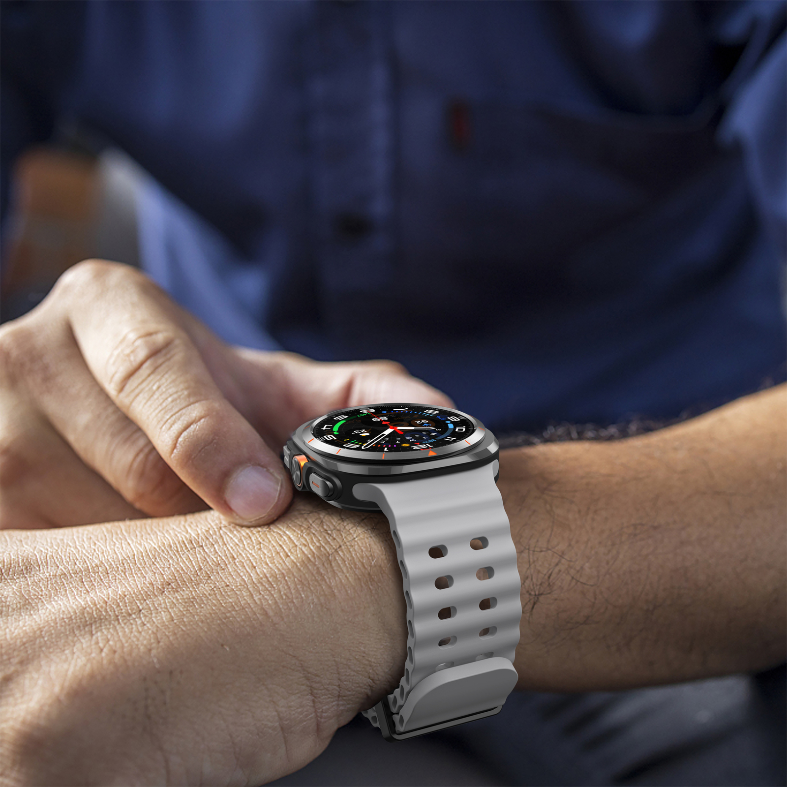 NEW Sport Soft Silicone Band for Samsung Galaxy Watch 7 Ultra 47mm NO Gaps Strap