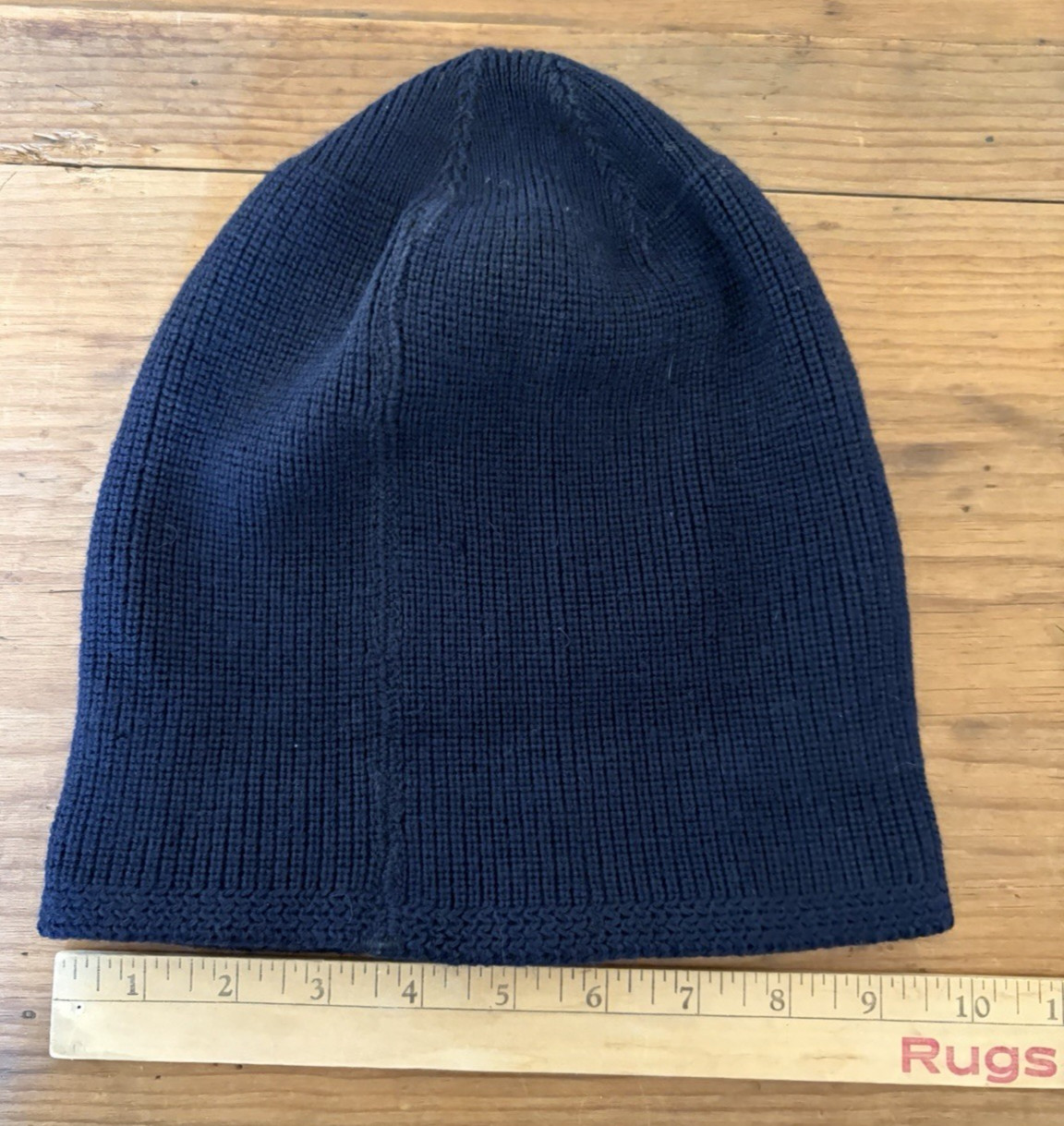 VINTAGE 1960s USN WATCH CAP VIETNAM WAR NAVY MILITARY WOOL KNIT NAVY BLUE BEANIE