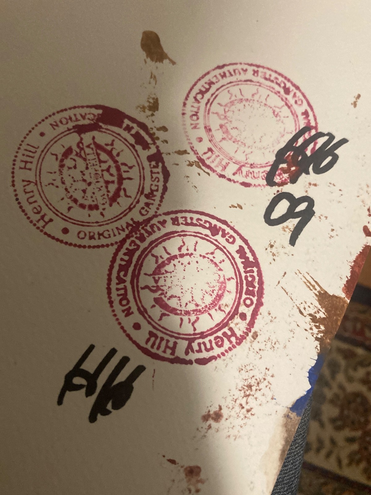 henry hill goodfellas Signed Original Goodfellas Painting TANPA ZOO COA ON BACK