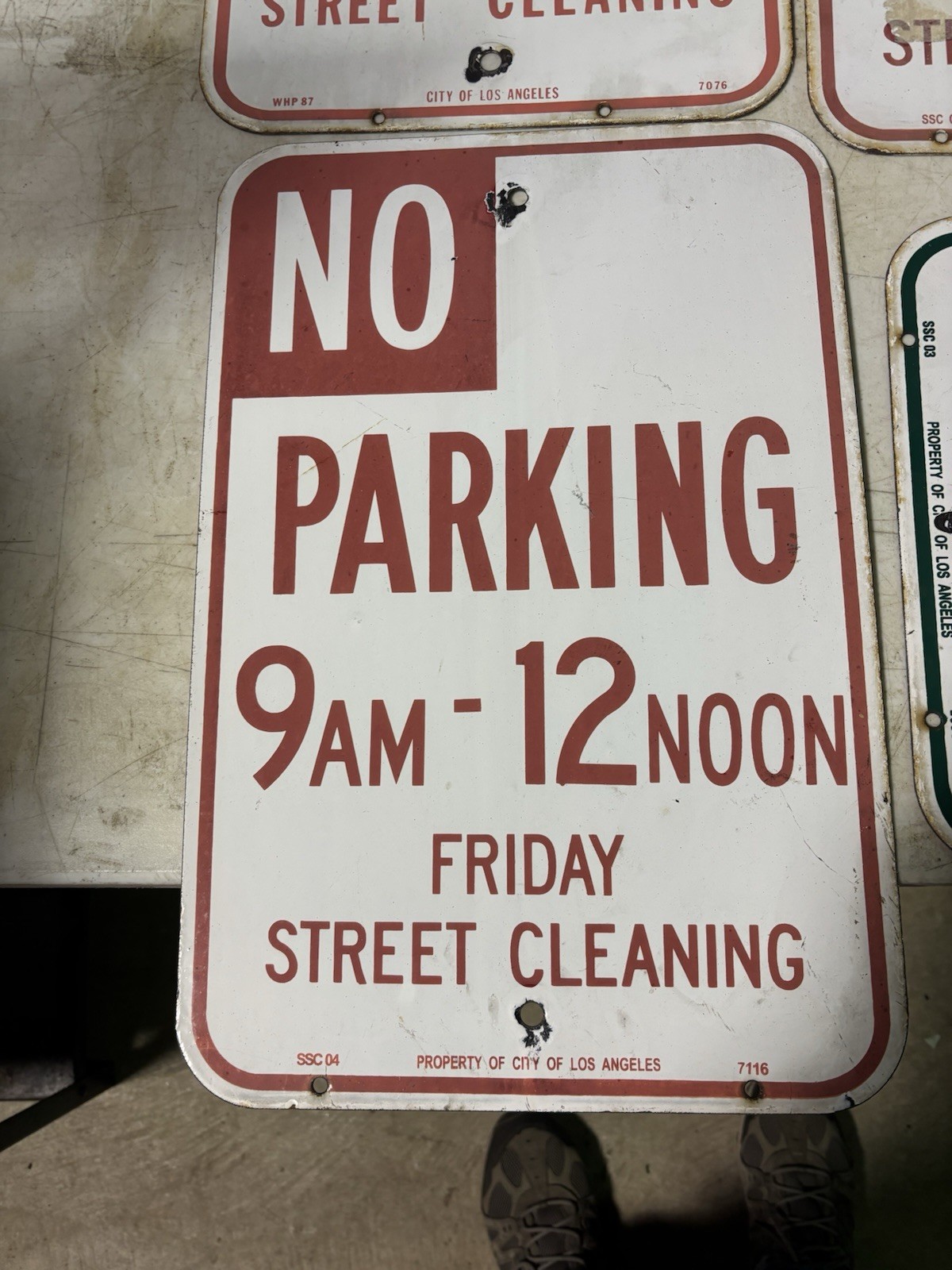 porcelain california street sign Vintage Original