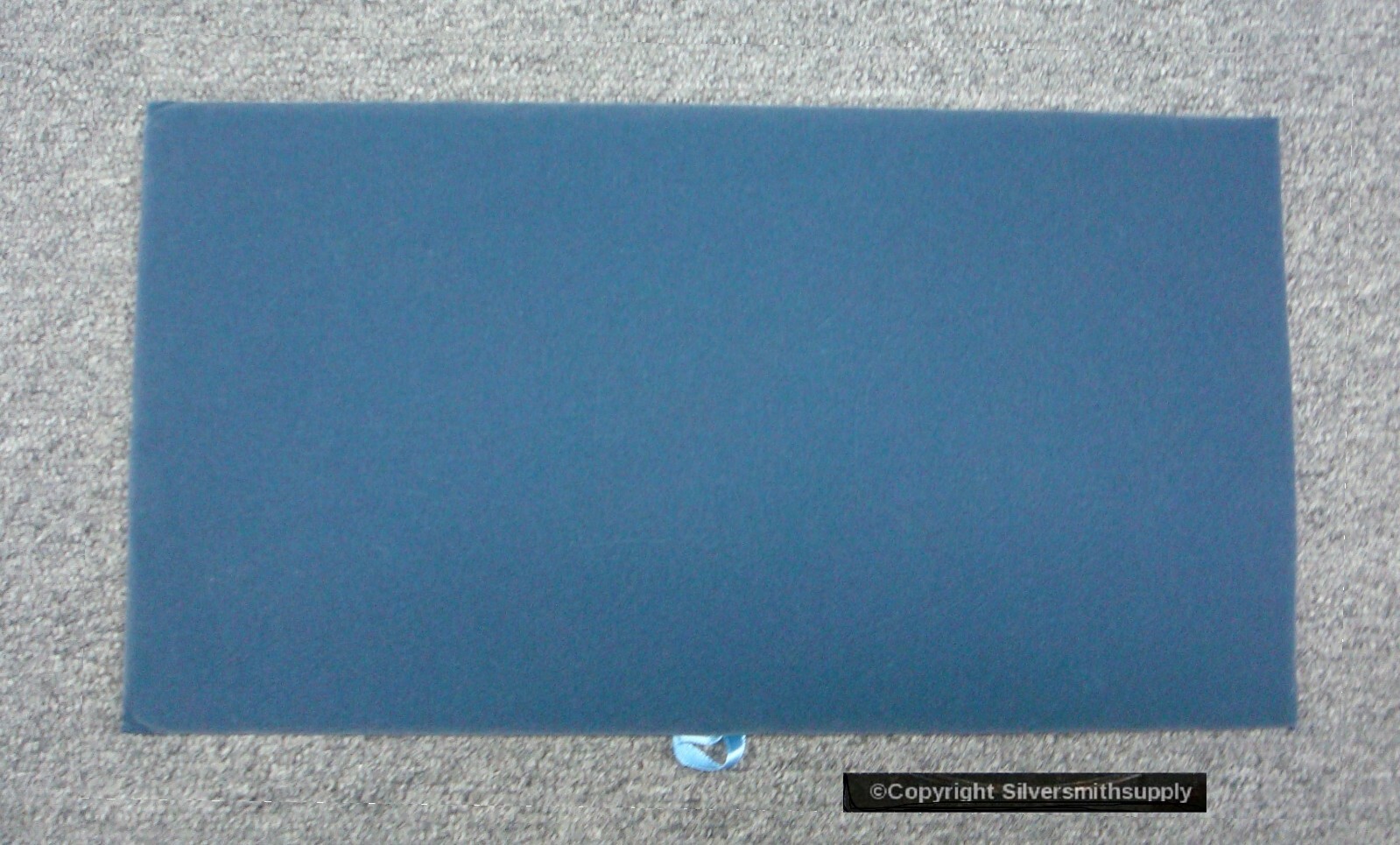 MED Blue Gray Velvet Jewelry display pad NO tray 14 1/4 in x 7 3/4 in JD058