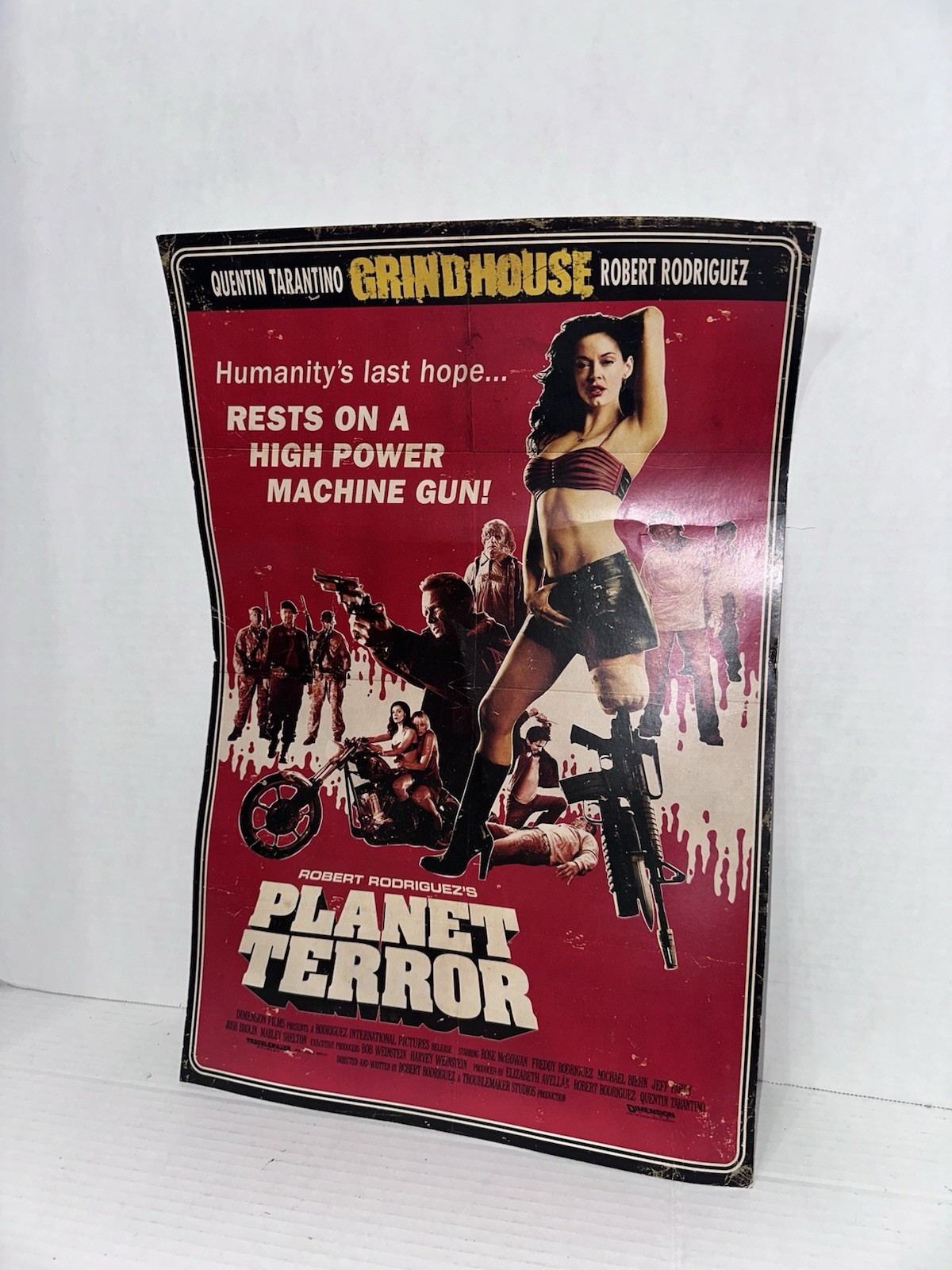 Planet Terror NECA Limited Ed 18”x12” Poster Rose McGowan’s & Cast UNIQUE