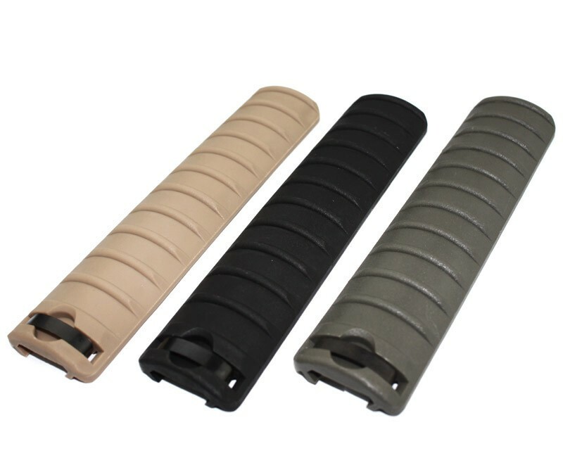 4PCS /Pack Tactical Rail Cover Protector w/ Weaver Picatinny Rail Panel Ribbed