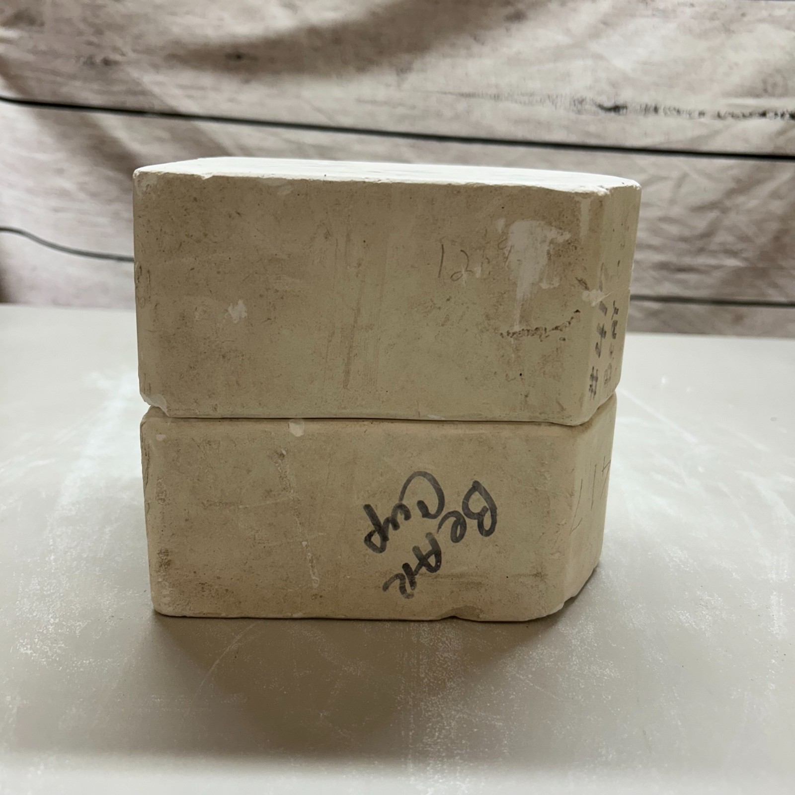 Vintage Unbranded Ceramic Slip Casting Mold Bear Cup #417