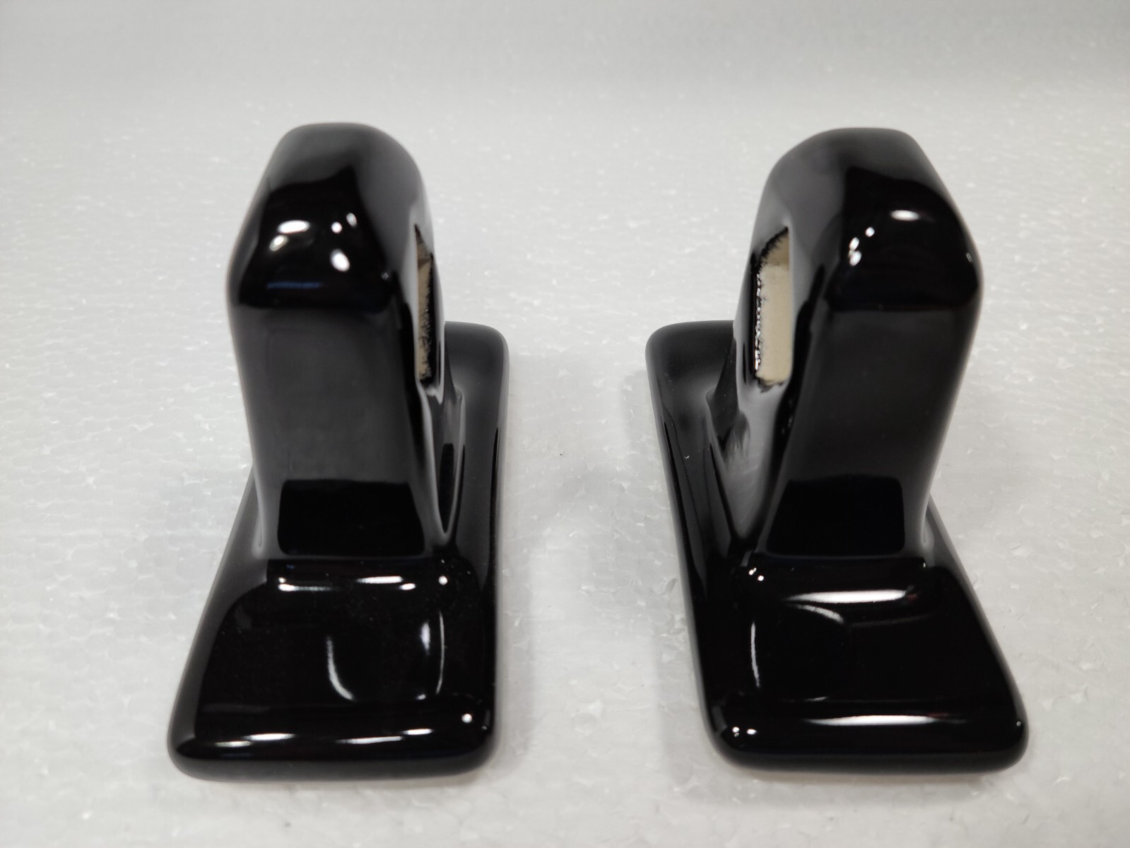 Black Ceramic Towel Bar Rod Rack Post Holder Brackets Tile In Mid Century Modern