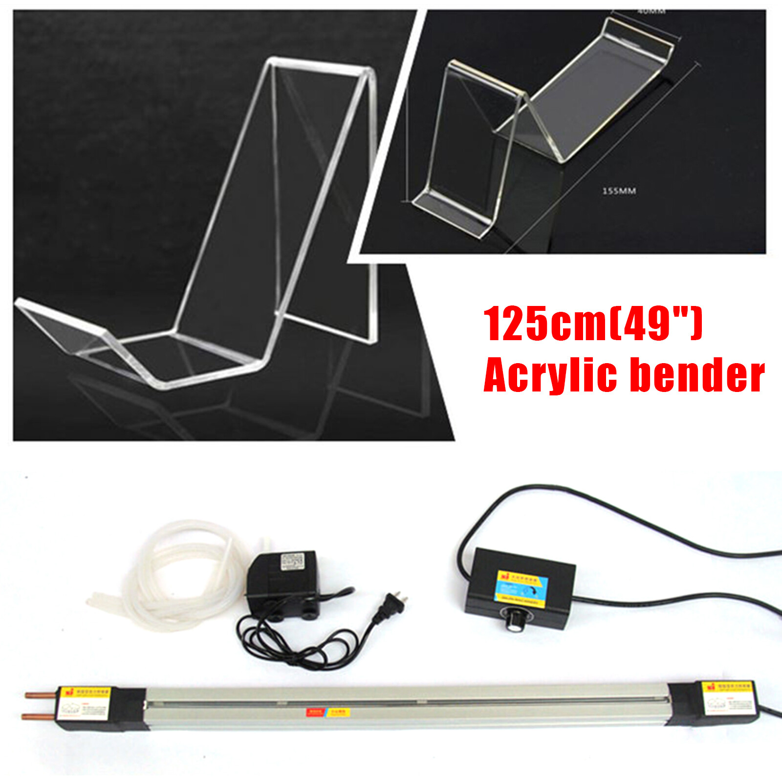 1250mm Manual Acrylic Light Box Plastic PVC Bending Machine Heater Bender Strip