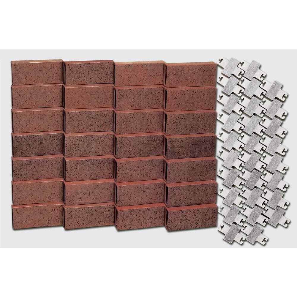 25 ft. Decorative Plastic Brick Edging Kit Garden Pathway Lawn Tree Edge Border