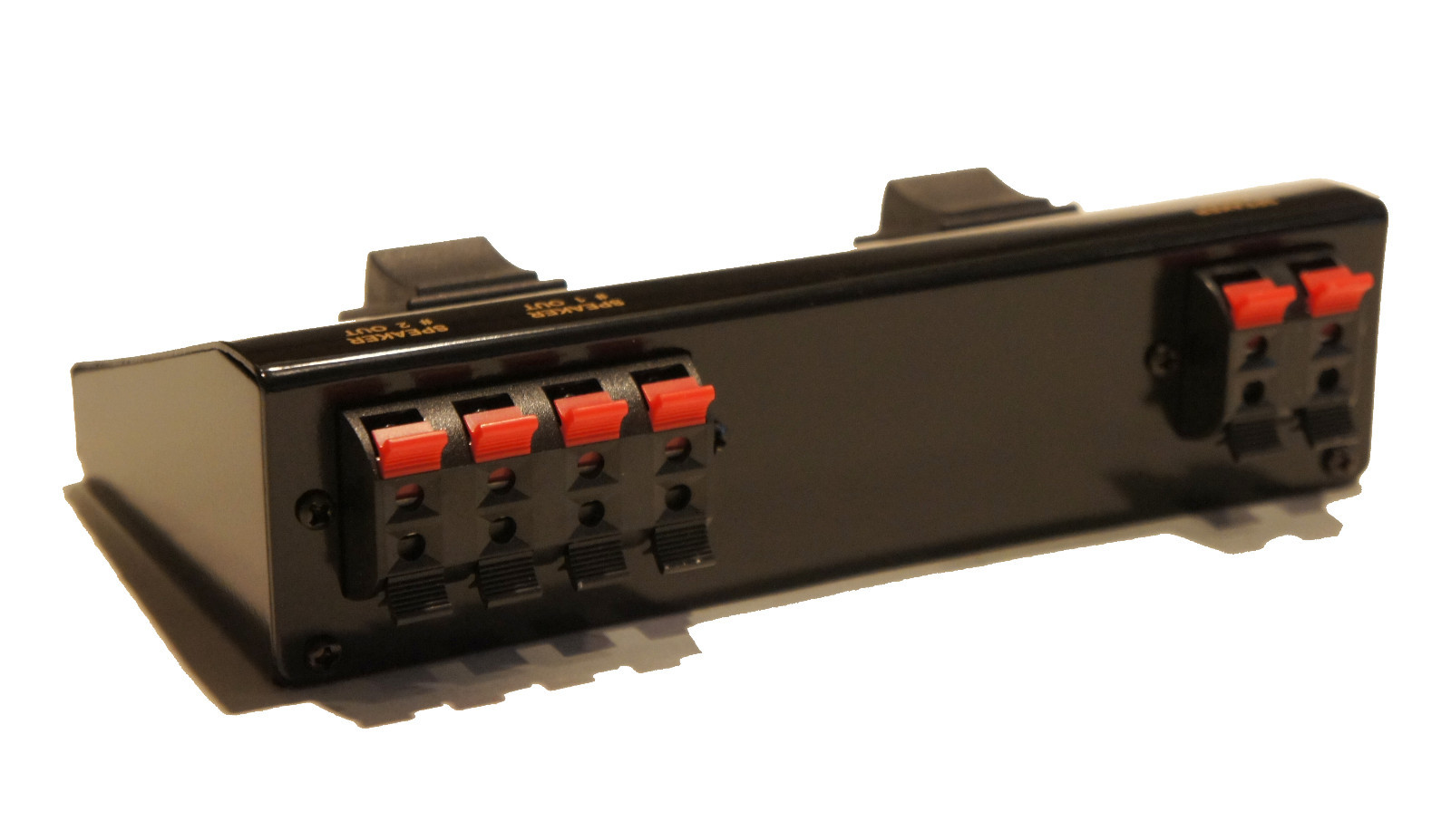 A/B A+B Switch 1 IN - 2 OUT 2 Way Stereo Receiver Speaker Set Selector