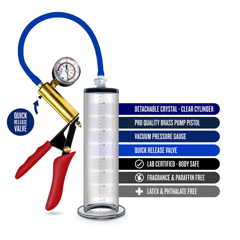 Vacuum Penis Pump Acrylic Cylinder Male Penis Enhancement Erectile Extend 9"-12"