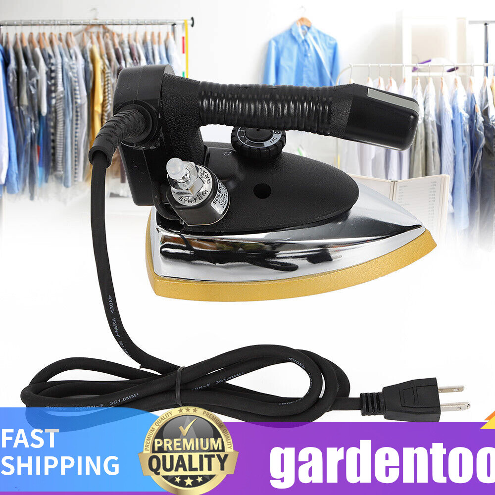 Gravity Feed Steam Iron Industrial Iron Steamer 60~220℃ With 3L Tank 110V 1000W