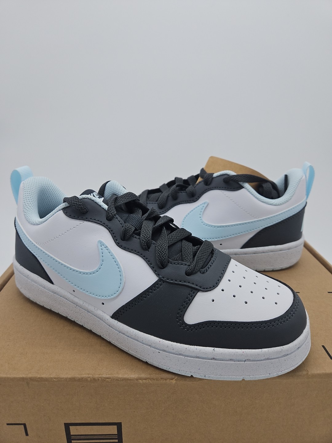 Nike Kids Court Borough Low Black Glacier Blue