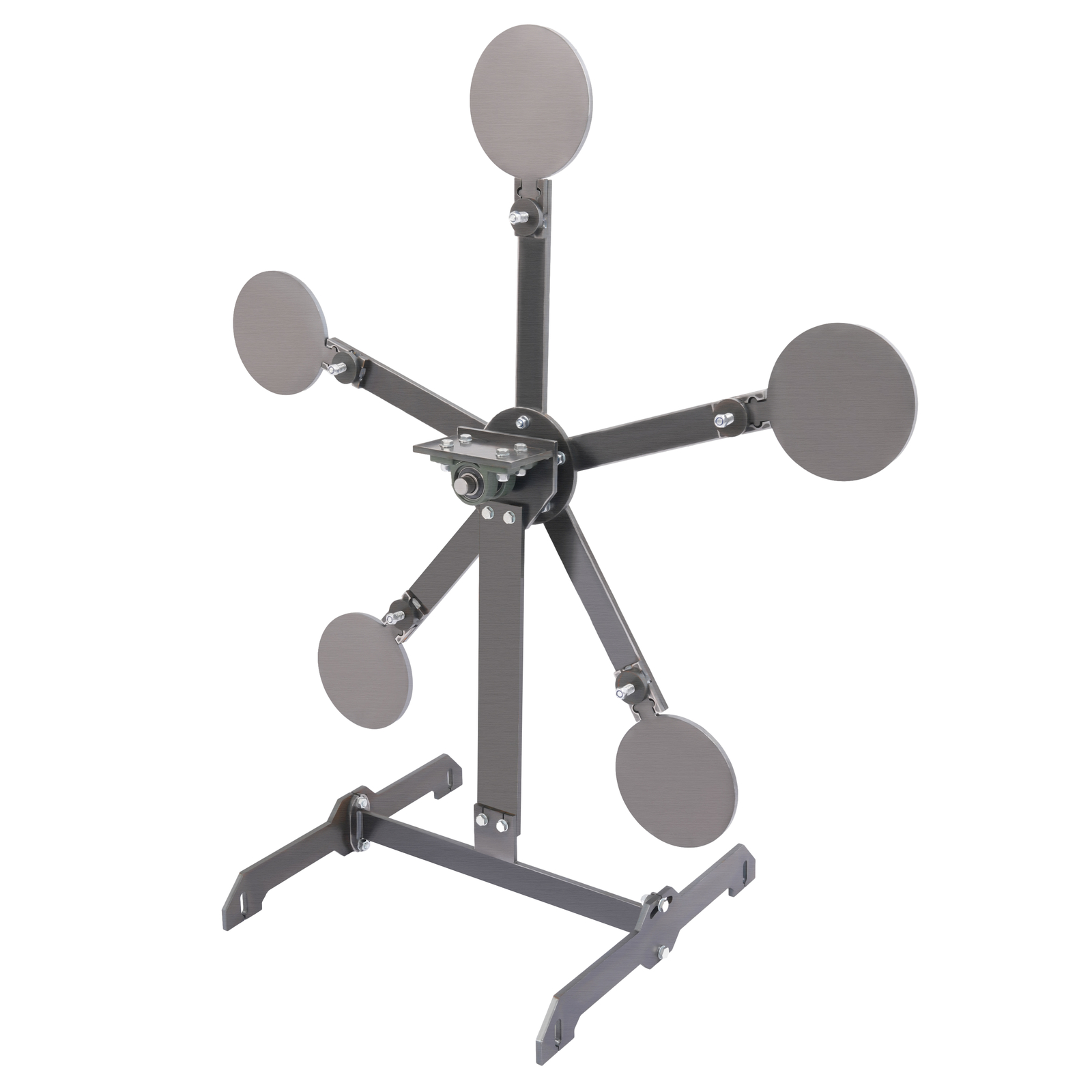 8" inch Portable Paddles Star Reactive Shooting Target Q235 Steel, No Welding