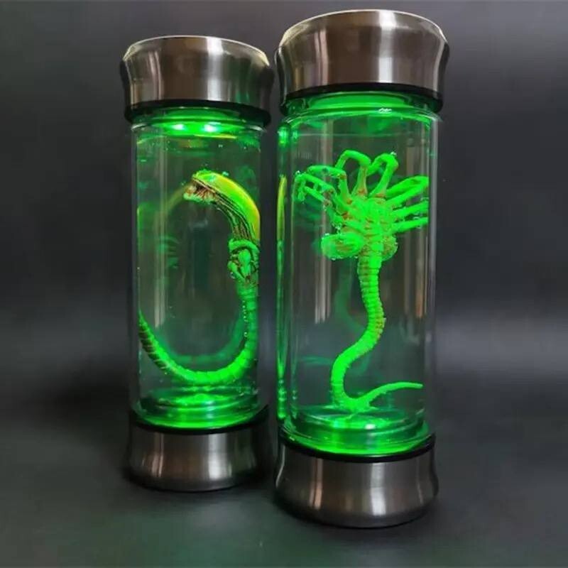 USA Alien Jar Xenomorph Specimen Facehugger Embryo Glass Jar Movie Prop Replica