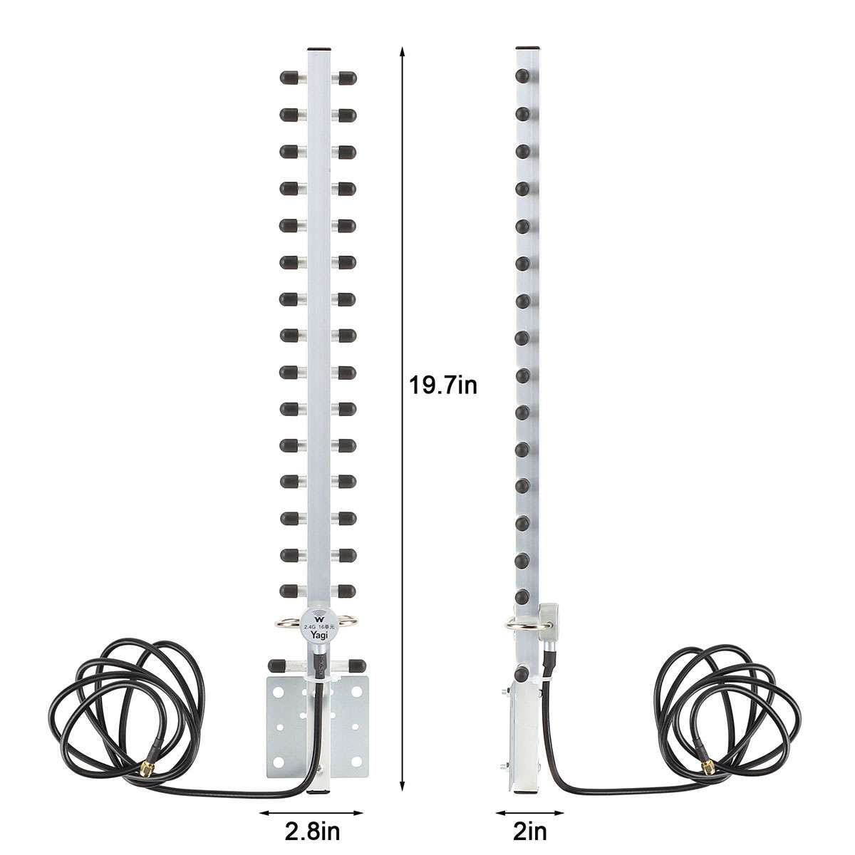 2.4GHz Yagi WiFi Antenna 25dBi Outdoor Directional Signal for Wireless Router