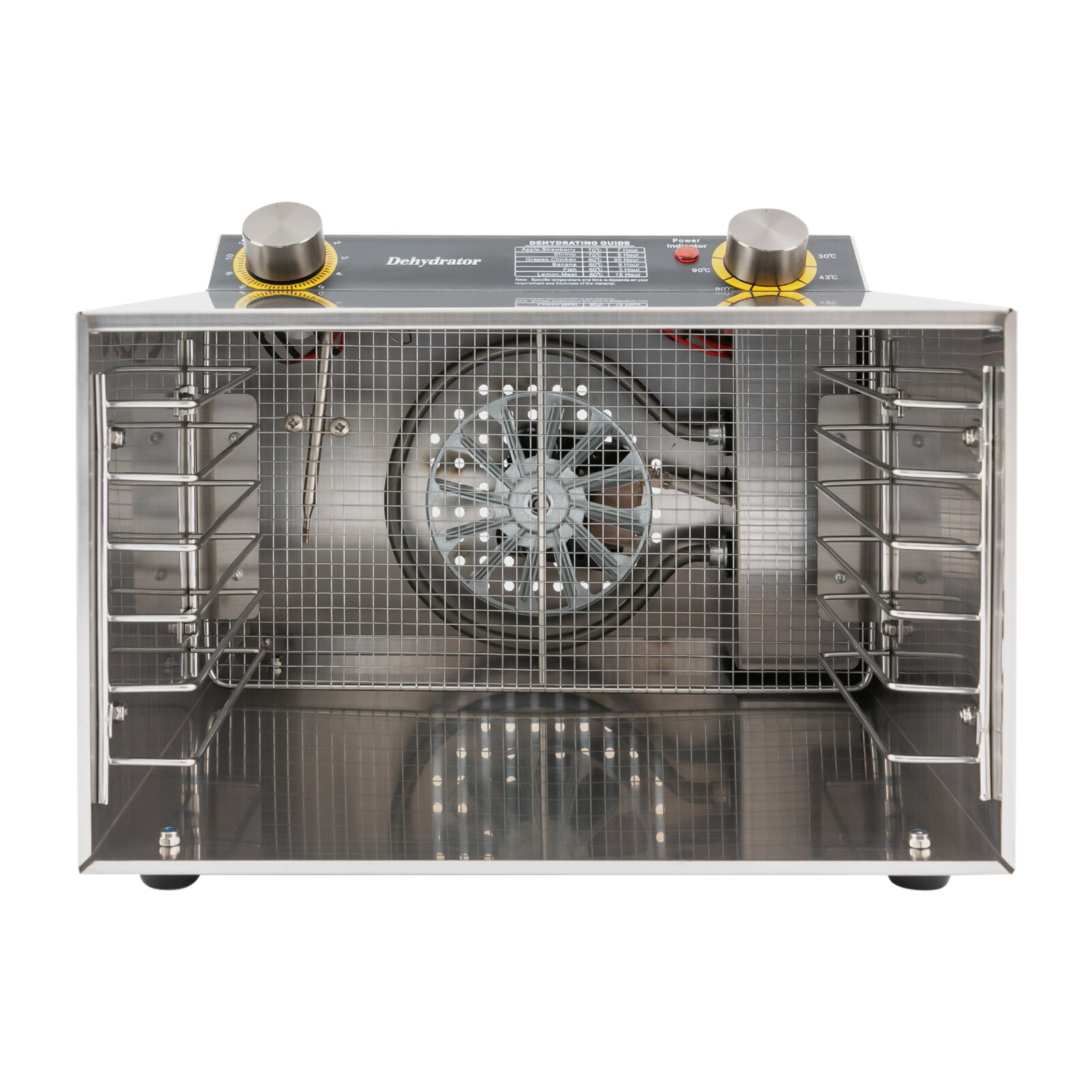 8 Trays Food Dehydrator Machine Stainless Steel 400W Jerky Fruit Drying Food