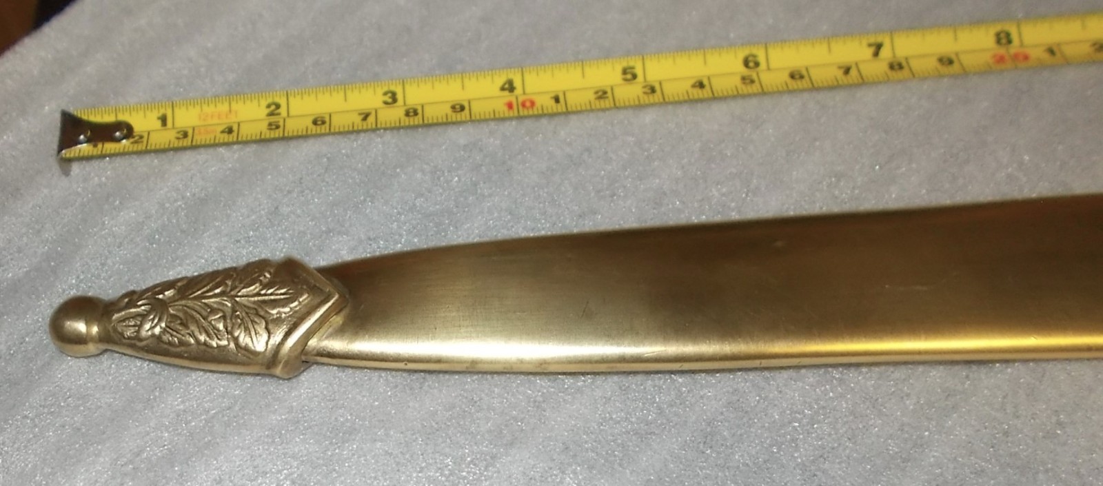 RARE? Vtg Brass or Copper Sheath & Double Edged Dagger Knife Hand Engraved INDIA