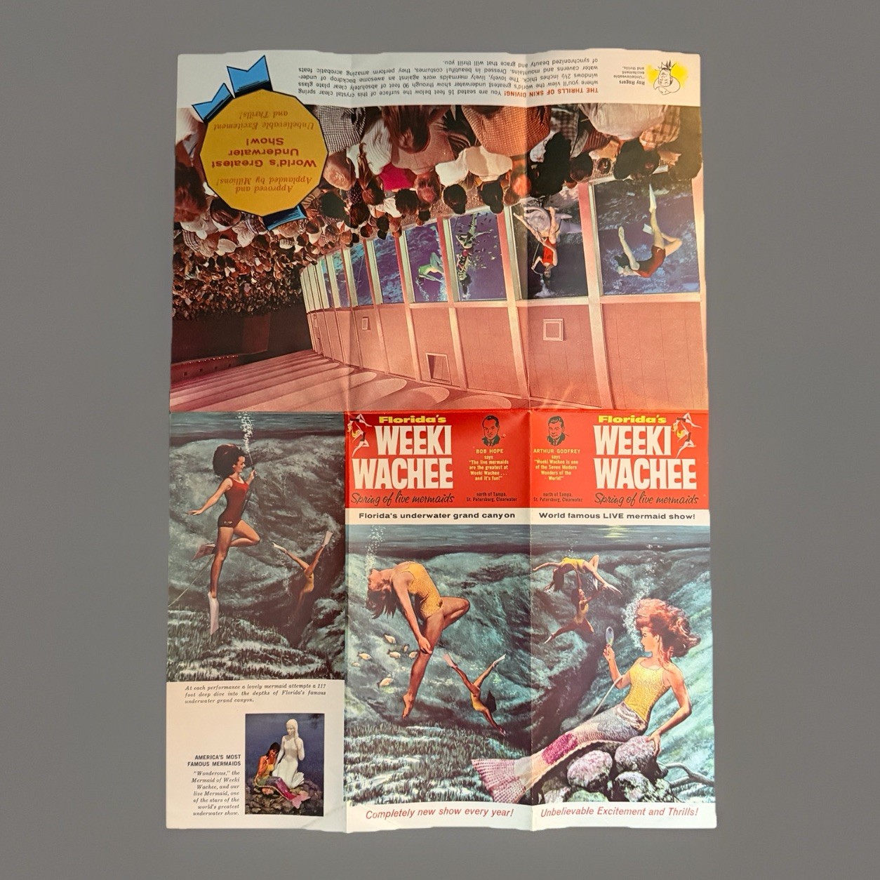 1950s Florida Travel Brochure Lot Maps Weeki Wachee Silver Springs Vtg