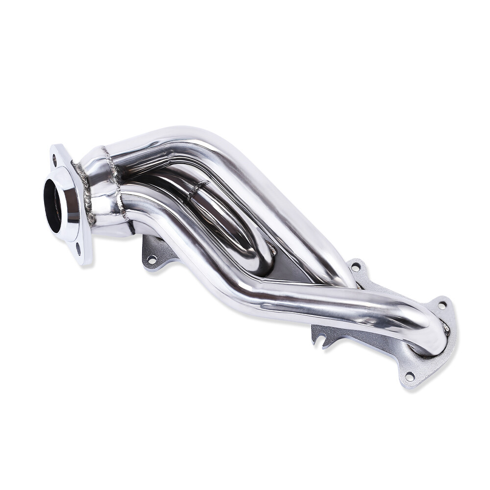 For Ford F150 5.4L 330 V8 04-10 Polished Stainless Steel Exhaust Headers Shorty