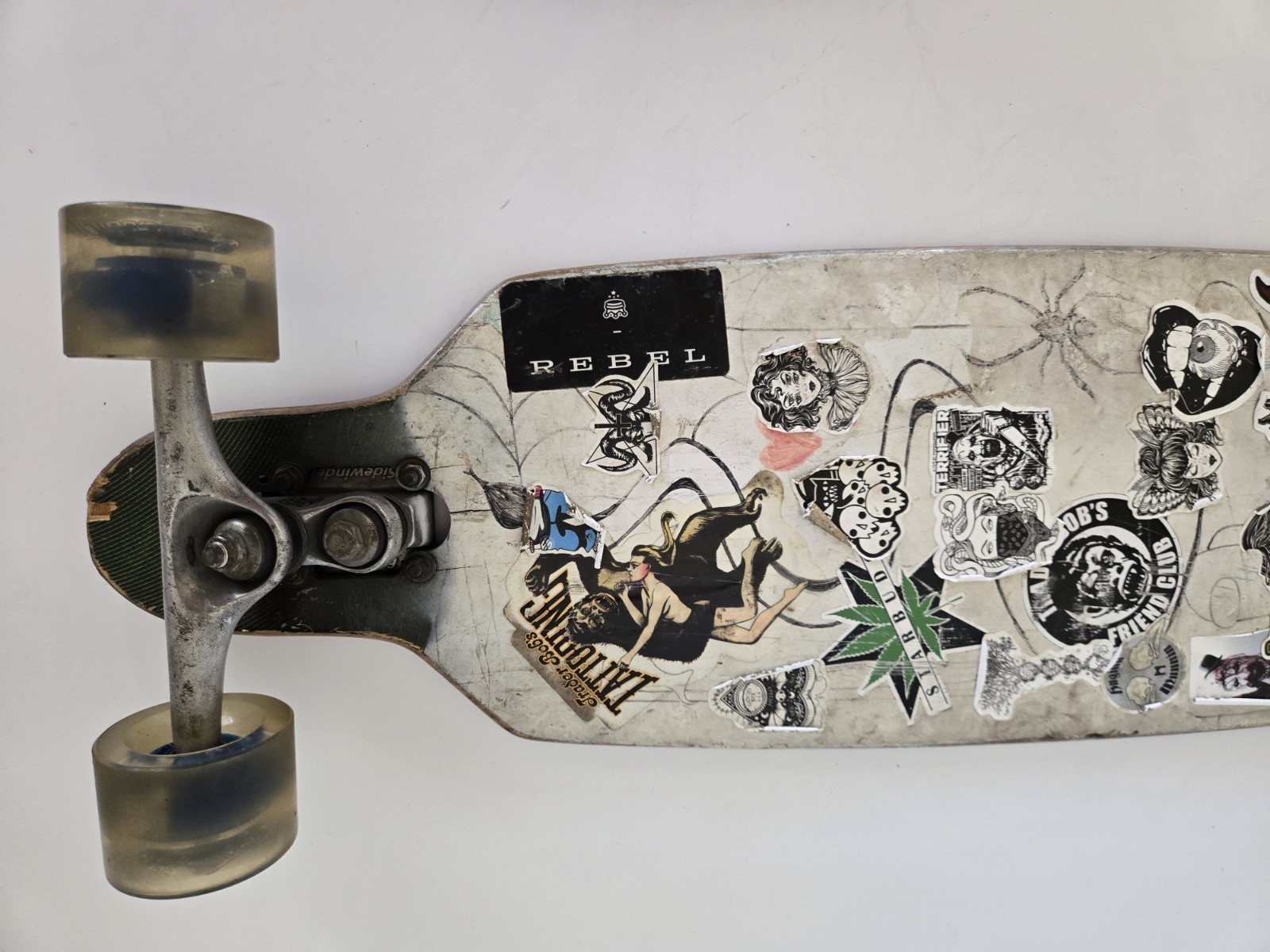Sector 9 Longboard, Gullwing Sidewinder Trucks, Ablaze Volcanic Wheels FREE SHIP