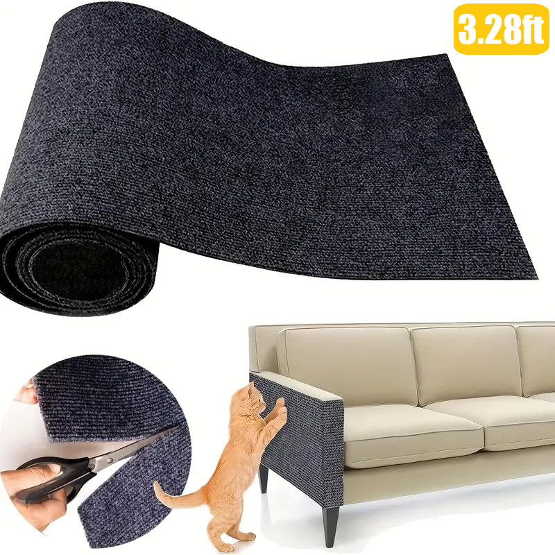 Cat Scratch Couch Furniture Protector DIY Adhesive Cat Scratch Pad for Furniture