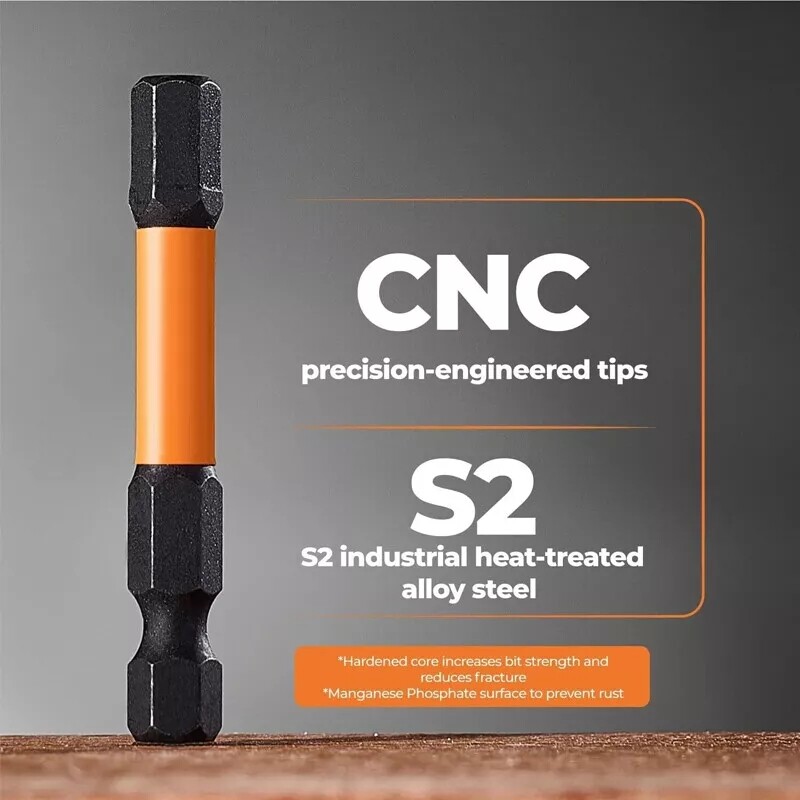 20Pcs Impact Hex Head Allen Wrench Drill Bit Set Metric SAE Magnetic Tips Tool