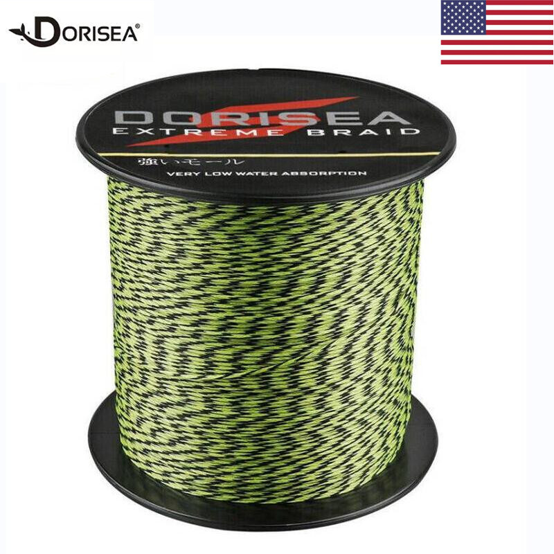 Dorisea 100M-2000M Spotted Extreme PE Dyneema Braided Fishing Line 10LB-300LB US