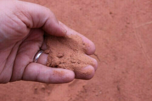 RED SOUTHERN UTAH FINE SAND / DIRT / SOIL - 2 LB BAG - Art / Crafts / Weddings