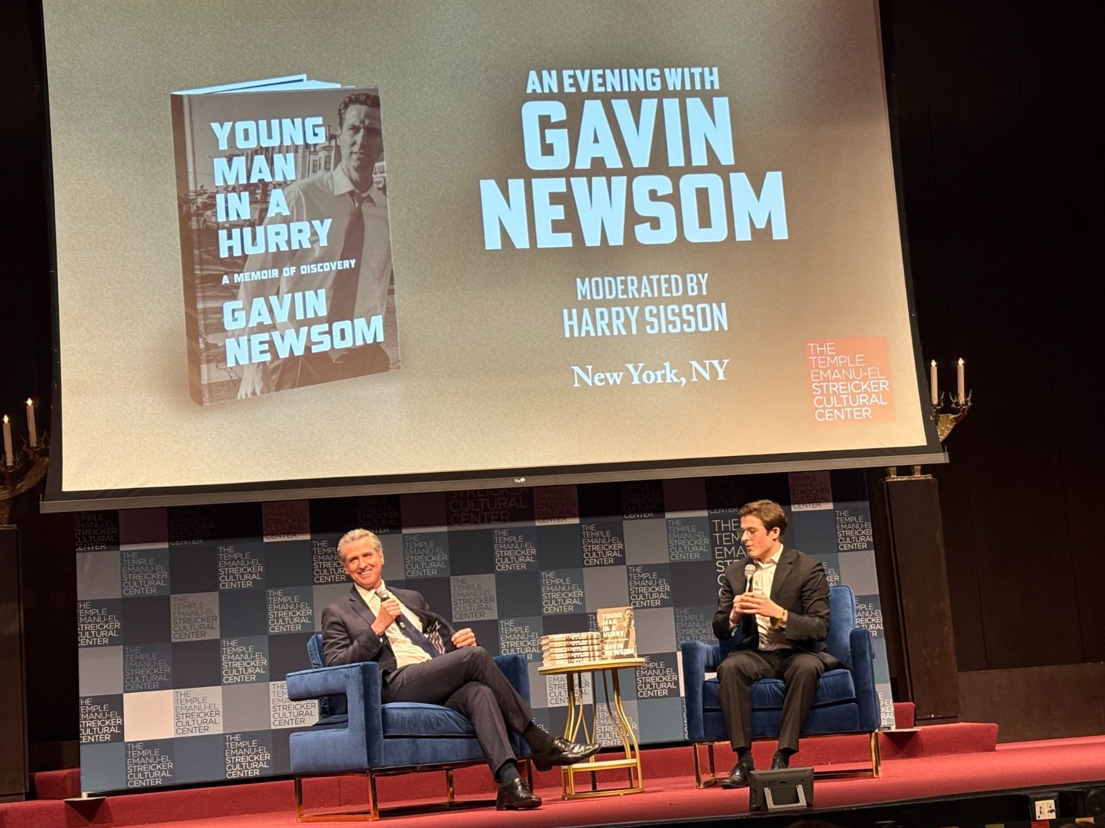 Gavin Newsom Signed book