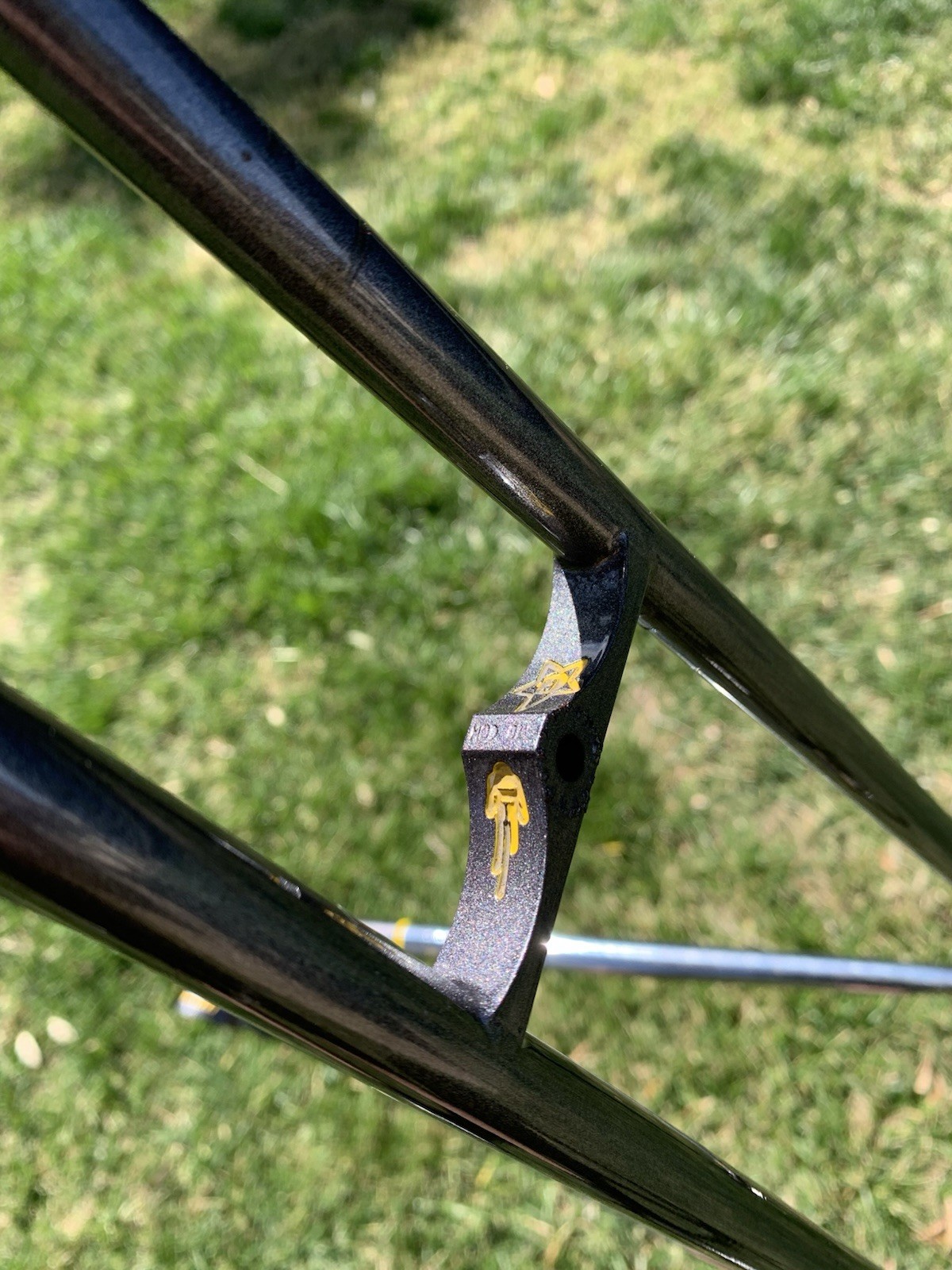 62cm x 60cm 1991 Guerciotti Steel Road Bike Frame Columbus TSX Clears 30mm Tire!