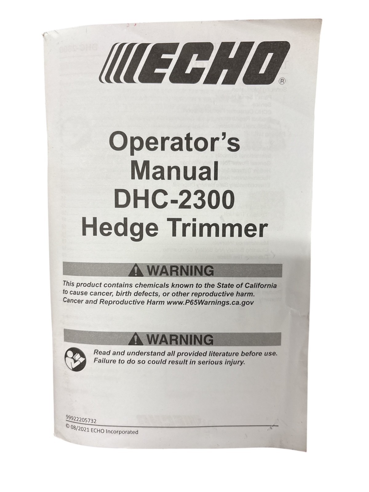 NEW ECHO eFORCE DHC-2300 56V BATTERY POWERED 22" Hedge Trimmer BARE TOOL ONLY