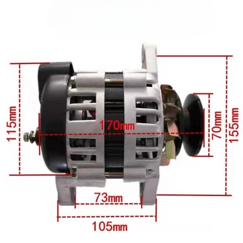 Permanent Magnet Synchronous Generator DC Low Rpm Alternator Charging 2000W
