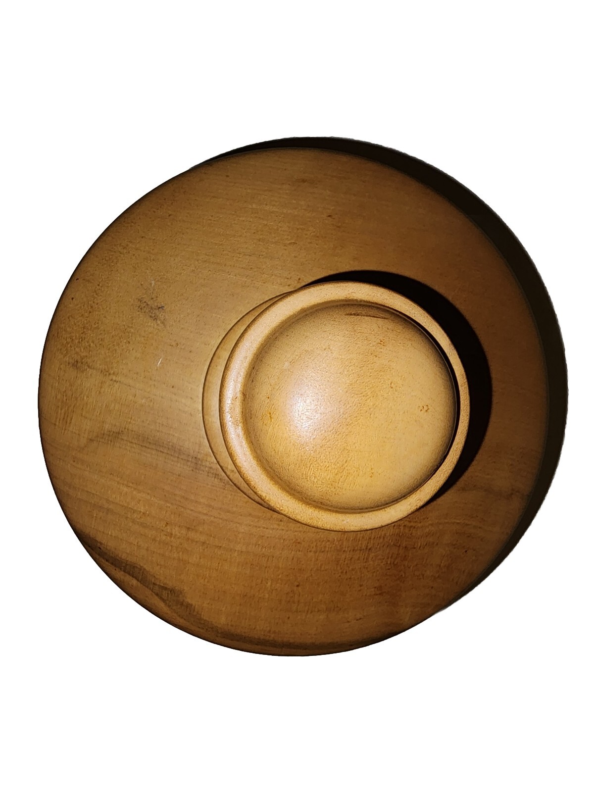 Beautiful Vintage MCM Wooden Vase And Bowls. (Set Of 3)