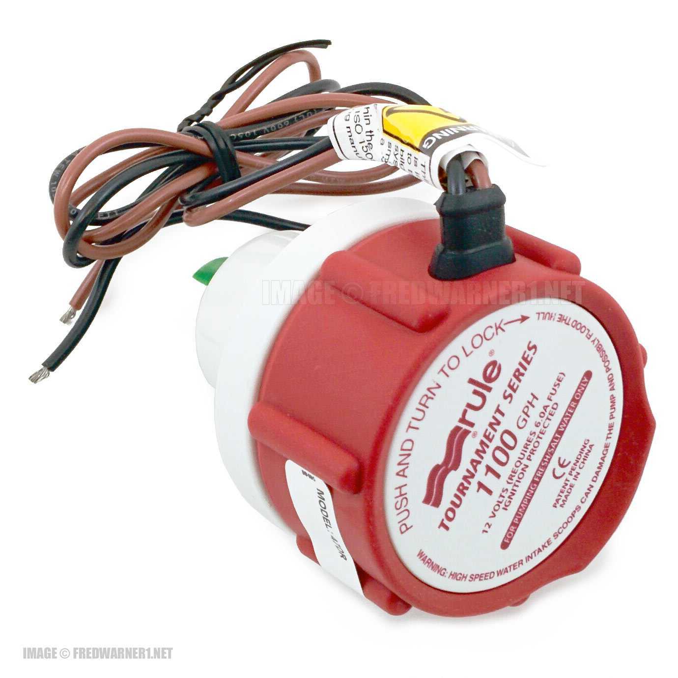 Rule 1100 GPH Livewell-Baitwell Replacement Motor Cartridge 47DR 12VDC Boat Pump