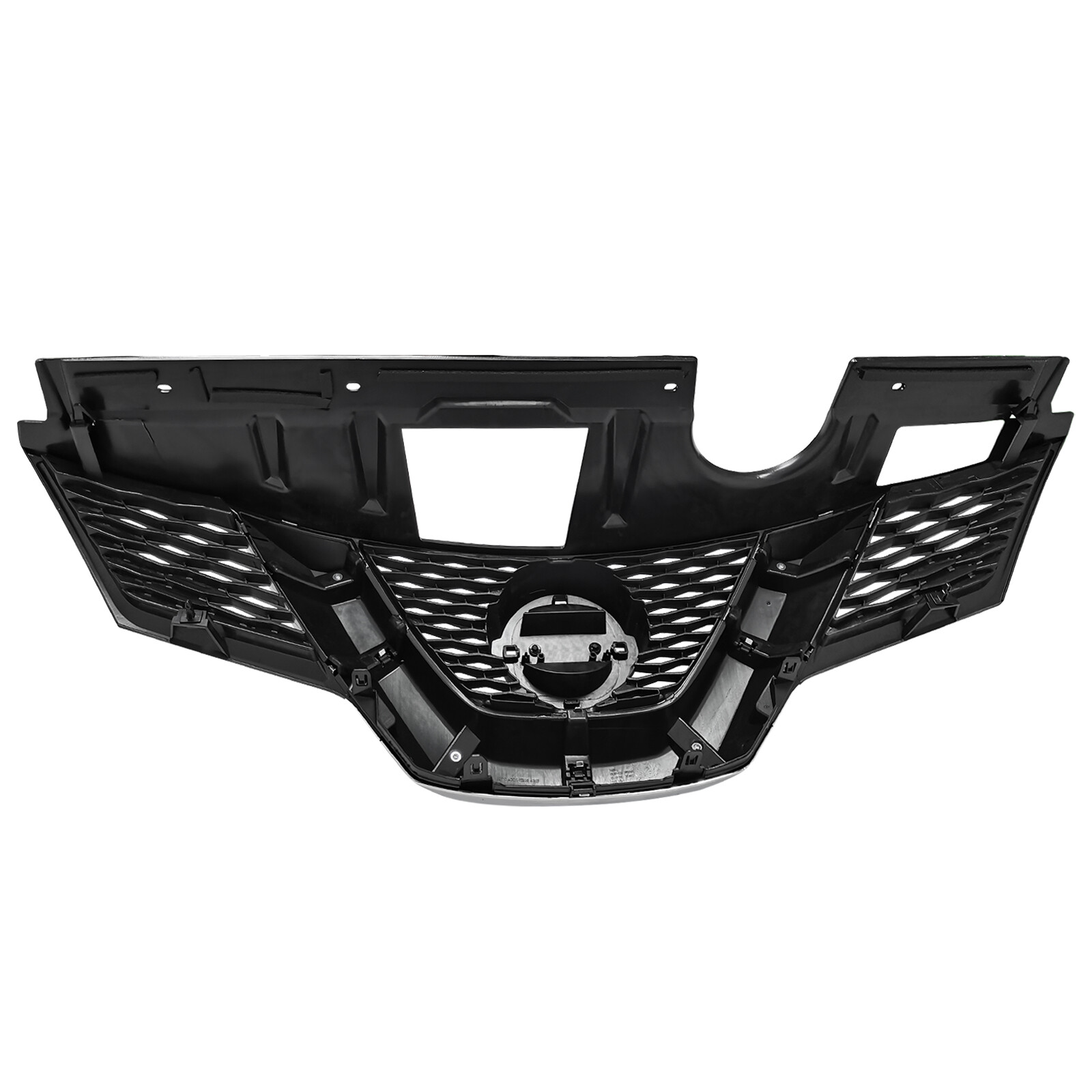 Chrome With Black Front Grille Upper Bumper Grill For Nissan Rogue 2014-2016