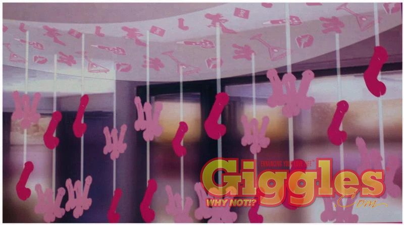 Penis Ceiling Decoration Bachelorette Party Supplies Funny- 3 Pack