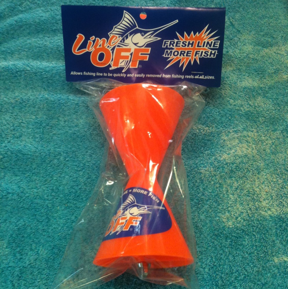 Fishing Tackle LINEOFF Worlds Best Fishing Reel Line Remover Winder Spooler LTGr