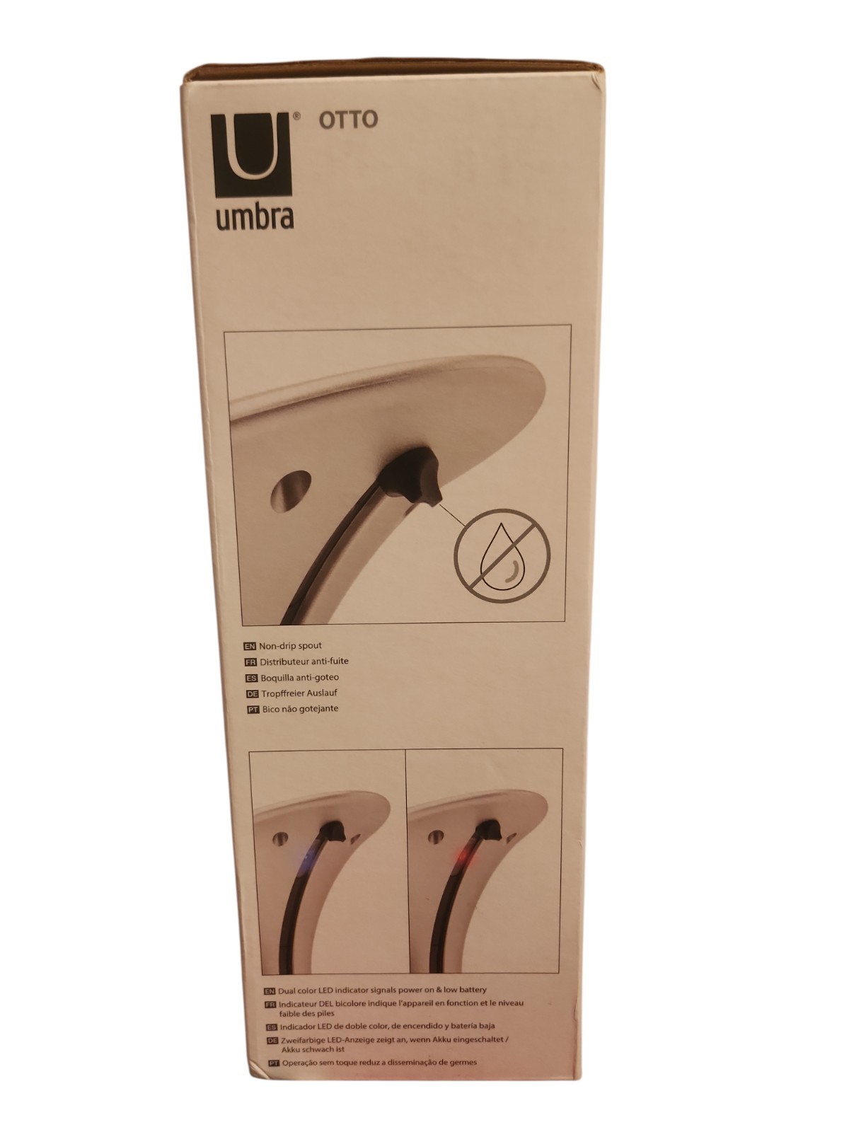 Umbra Otto Automatic Touchless Soap/Sanitizer Dispenser, 8.5 fl. oz. Nickel