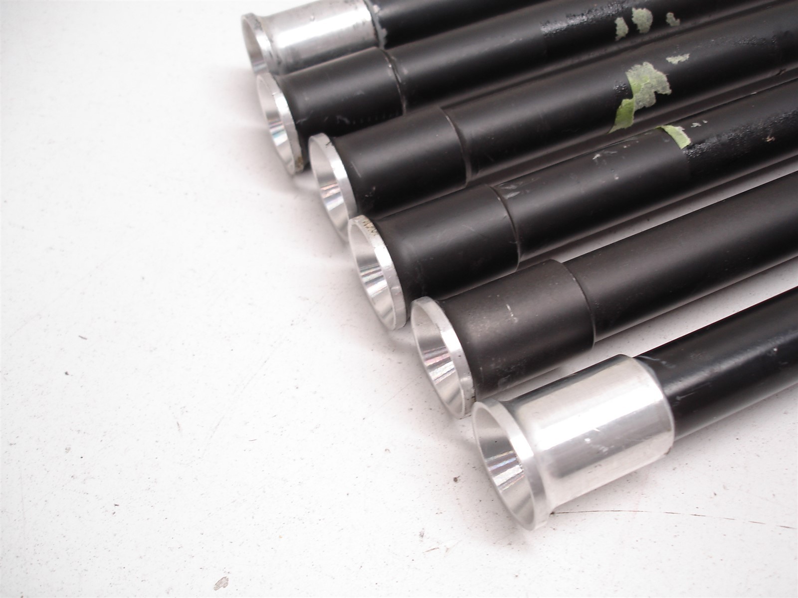 6 NASCAR ALUMINUM 1-1/8" THREAD REAR END TRACK BAR ADJUSTER EXTENSION RODS 23.5"